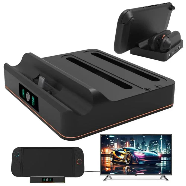 Estação de Carregamento para Comando da Consola Nintendo Switch 2 KJH com Saída HDMI 1080P 60Hz, KJH-NS2-027
