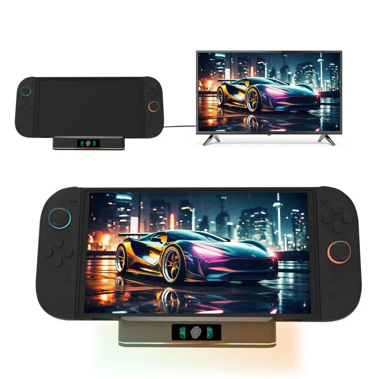 Estação de Carregamento para Comando da Consola Nintendo Switch 2 KJH com Saída HDMI 1080P 60Hz, KJH-NS2-027