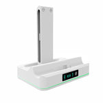Dock de Carregamento KJH com Iluminação Ambiente para Nintendo Switch 2 e Comandos Joy-Con, PG-SW2130 Branco, PG-SW2130 Preto