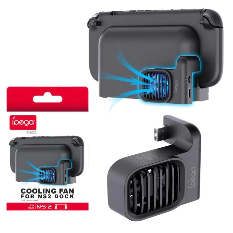 Ventoinha de Arrefecimento para Dock da Consola Nintendo Switch 2 ipega com Velocidade Ajustável, PG-SW2206