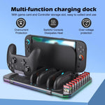 Dock de Carregamento Multifuncional com Arrefecimento, Iluminação RGB e Slots para Cartões para Nintendo Switch 2, SW2139