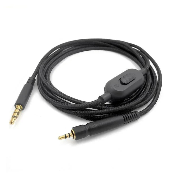 Cabo de auscultadores edição tuning 2m para Sennheiser GAME ONE / GAME ZERO / PC 373D / GSP350 / GSP500 / GSP600, ficha única, ficha dupla