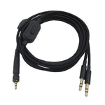 Cabo de auscultadores edição tuning 2m para Sennheiser GAME ONE / GAME ZERO / PC 373D / GSP350 / GSP500 / GSP600, ficha única, ficha dupla