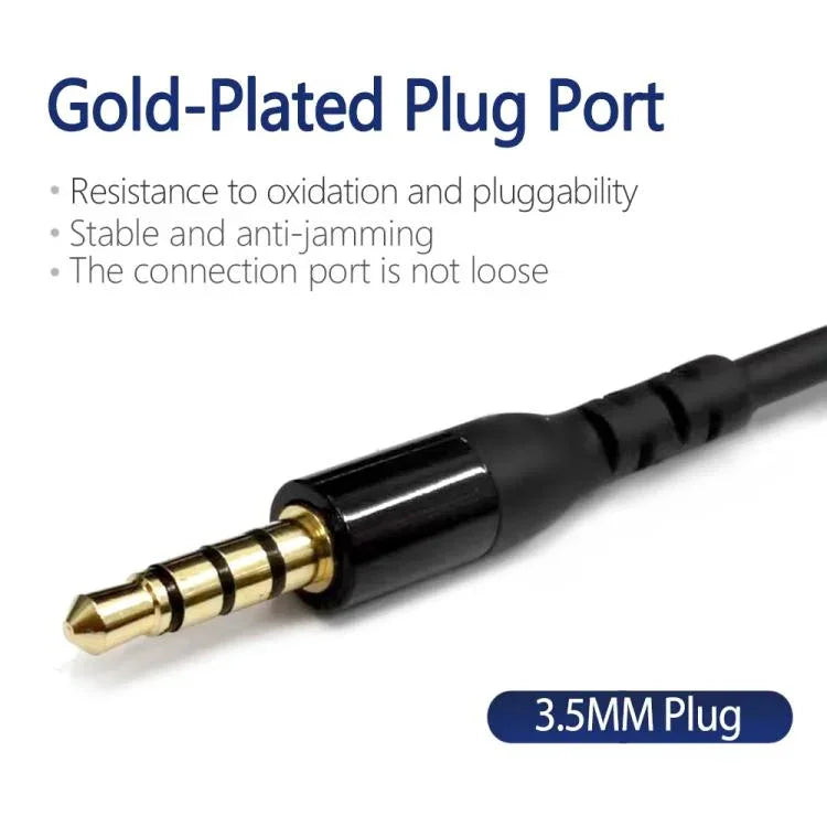 Cabo de auscultadores USB TPE mini pin 1,5m para SteelSeries Arctis Prime / 3 / 5 / 7 / Pro, ZS0271