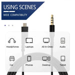 Cabo de auscultadores USB TPE mini pin 1,5m para SteelSeries Arctis Prime / 3 / 5 / 7 / Pro, ZS0271