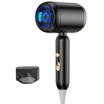 Secador de Cabelo Dobrável Portátil de Alta Velocidade e Temperatura Constante 1800W, Preto + Bocal Coletor de Ar, Branco + Bocal Coletor de Ar, Preto + Bocal Coletor de Ar + Capuz de Ar Grande, Branco + Bocal Coletor de Ar + Capuz de Ar Grande