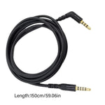 Para SteelSeries Arctis Nova Pro / 1 Cabo de 1,5m para Auscultadores Gaming 3,5mm, TPE, Trançado