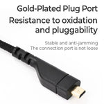 Cabo de áudio para banda de cabeça para jogos, cabo conector para auscultadores, para SteelSeries Arctis 3 / 5 / 7 / PRO, ZS0130