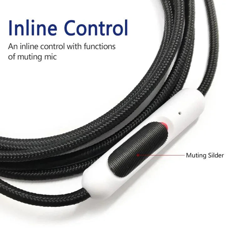 Cabo de áudio e microfone para auscultadores Alienware AW920H, 1,8m
