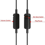Cabo de áudio para auscultadores Beyerdynamic MMX300 2,45m, versão PC, ZS0255
