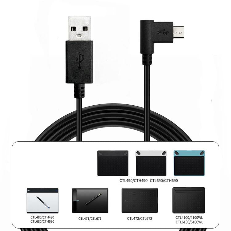 Cabo de Dados para Tablet Digital, Para Wacom Intuos CTL480 / CTL490 / CTL690 / CTH480 / CTH490, ZS0236