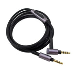 Cabo de áudio para auscultadores 3,5mm, para Sony WH-1000XM3 / WH-1000XM2 / WH-1000XM4 / WH-H900N / WH-H800, controlo de fio 1,5m, direto 1,5m