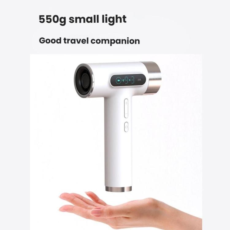 Secador de Cabelo Sem Fios de Alta Velocidade com Motor de 100.000 RPM, Carregamento Rápido USB-C e Bateria Incorporada de 15600mAh