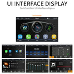 Player para Carro MP5 Wireless CarPlay Ecrã Tátil HD de 7 polegadas + Imagem de Reversão HD com 8 Luzes, X5300 com Câmara de 8 Luzes