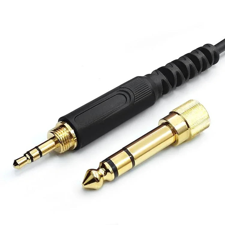 Cabo de áudio para auscultadores com mola 1,2m, para Pioneer HDJ-CUE1 / HDJ-X7 / HDJ-S7 / HDJ-X5 / HDJ-S7, ficha curva, ficha reta