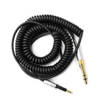 Cabo para auscultadores com mola 1,5m ficha 2,5mm para 3,5mm+6,35mm, para Sennheiser HD6 / HD8 / HD7 / HD598, ZS0245