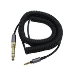 Cabo de áudio para auscultadores com mola, para Sony WH-1000XM3 / WH-1000XM2 / WH-1000XM4 / WH-H900N / WH-H800, mola 1,5m