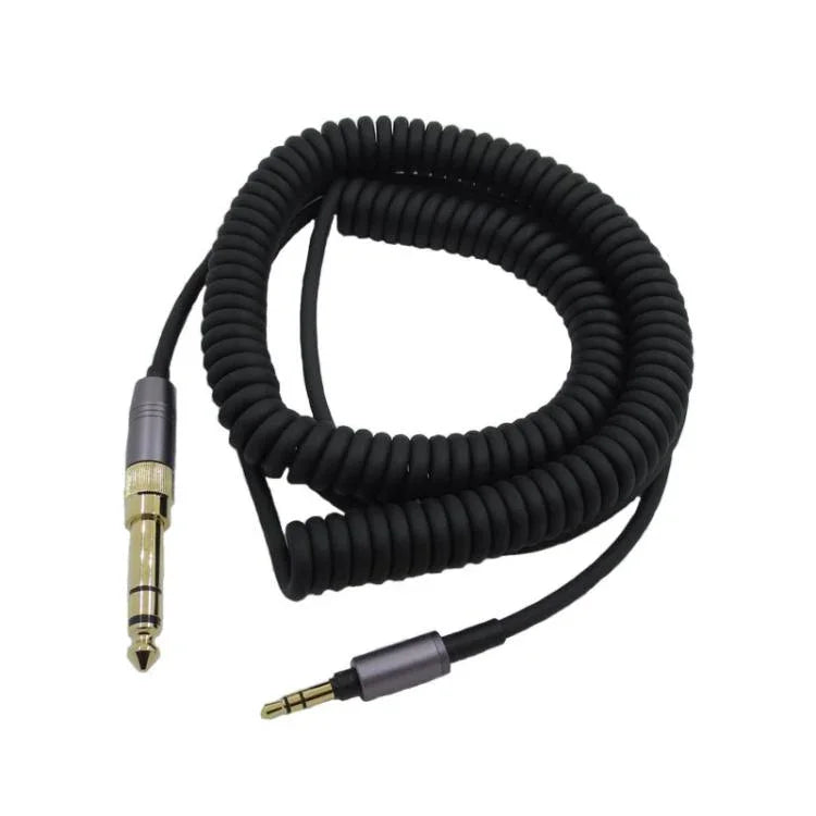 Cabo de áudio para auscultadores com mola, para Sony WH-1000XM3 / WH-1000XM2 / WH-1000XM4 / WH-H900N / WH-H800, mola 1,5m