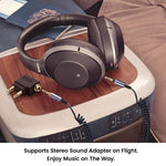 Cabo de áudio para auscultadores com mola, para Sony WH-1000XM3 / WH-1000XM2 / WH-1000XM4 / WH-H900N / WH-H800, mola 1,5m