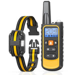 Colar com Choque e Controlo Remoto para Controlo de Latidos de Cão, Amarelo Um-Para-Um, Amarelo Um-Para-Dois, Laranja Um-Para-Um, Preto Um-Para-Um