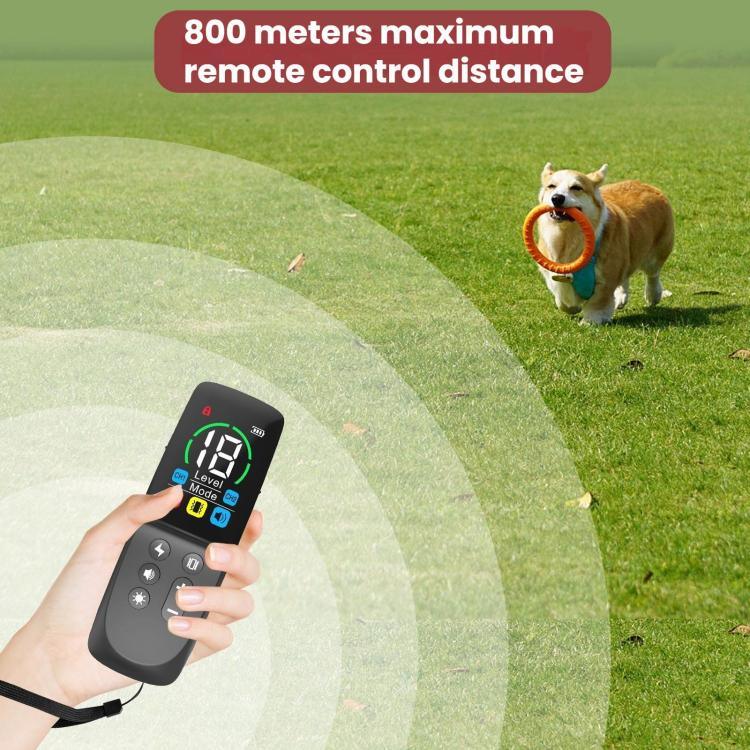 Dispositivo de Controlo de Latidos de Cão com Ecrã a Cores e Controlo Remoto, Choque Elétrico, Sem Choque Elétrico