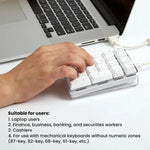 Little Kangaroo DS-9817 Teclado Numérico com Fio Retroiluminado Sem Interruptores para Finanças, Negócios e Bancos, DS-9817