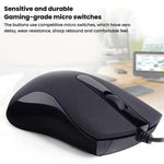 Little Kangaroo DS-917 Rato Óptico Ergonómico com Fio 1000DPI para Portátil, Escritório e Gaming, DS-917 USB