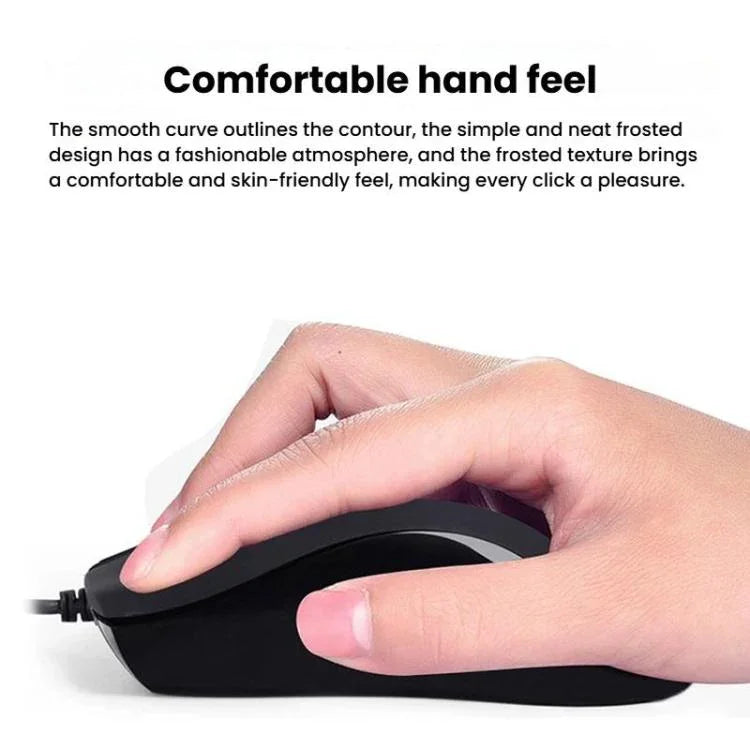 Little Kangaroo DS-917 Rato Óptico Ergonómico com Fio 1000DPI para Portátil, Escritório e Gaming, DS-917 USB