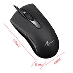 Little Kangaroo DS-917 Rato Óptico Ergonómico com Fio 1000DPI para Portátil, Escritório e Gaming, DS-917 USB