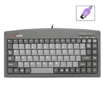 Little Kangaroo DS-9827 Teclado com Fio de 88 Teclas com Anel Magnético para Portátil, Industrial e Escritório, PS2, USB