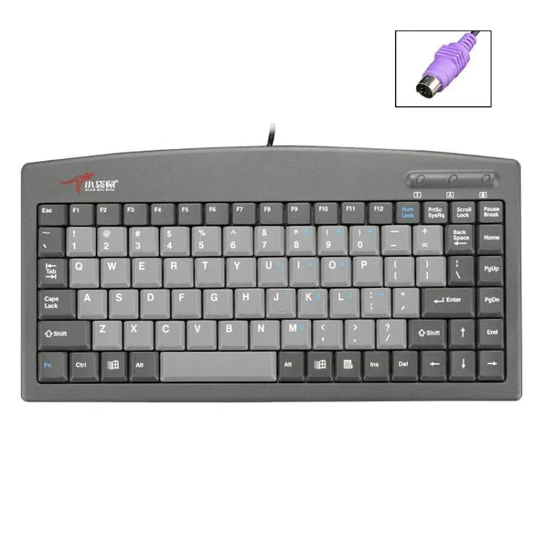 Little Kangaroo DS-9827 Teclado com Fio de 88 Teclas com Anel Magnético para Portátil, Industrial e Escritório, PS2, USB