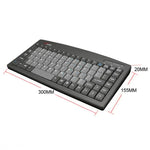 Little Kangaroo DS-9827 Teclado com Fio de 88 Teclas com Anel Magnético para Portátil, Industrial e Escritório, PS2, USB