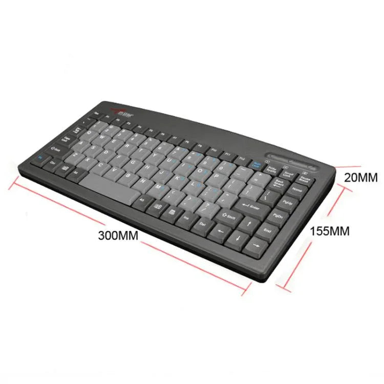 Little Kangaroo DS-9827 Teclado com Fio de 88 Teclas com Anel Magnético para Portátil, Industrial e Escritório, PS2, USB
