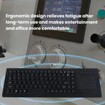 Little Kangaroo DS-8500 Teclado com Fio para Portátil com Touchpad, PS2 com Apoios, USB com Apoios, PS2 sem Apoios, USB sem Apoios