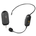 Amplificador de microfone sem fios 2,4G Microfone portátil, 1 em 1 clipe de lapela, 1 em 1 para cabeça, 1 em 2 clipe de lapela, 1 em 2 para cabeça