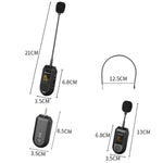 Amplificador de microfone sem fios 2,4G Microfone portátil, 1 em 1 clipe de lapela, 1 em 1 para cabeça, 1 em 2 clipe de lapela, 1 em 2 para cabeça
