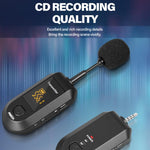 Amplificador de microfone sem fios 2,4G Microfone portátil, 1 em 1 clipe de lapela, 1 em 1 para cabeça, 1 em 2 clipe de lapela, 1 em 2 para cabeça