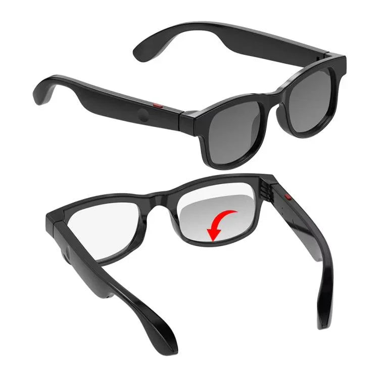 Óculos Inteligentes AIMB-V3 com Óculos de Sol Intercambiáveis + Lentes de Bloqueio de Luz Azul, AIMB-V3