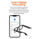 Óculos Inteligentes AIMB-V3 com Óculos de Sol Intercambiáveis + Lentes de Bloqueio de Luz Azul, AIMB-V3
