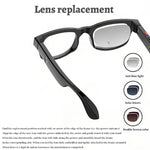 Óculos Inteligentes AIMB-G1 com Câmara de 5MP & Tradução AI em Tempo Real Vídeo Estabilizado 1080P, Kit de 3 Lentes, AIMB-G1