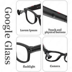 Óculos Inteligentes AIMB-G1 com Câmara de 5MP & Tradução AI em Tempo Real Vídeo Estabilizado 1080P, Kit de 3 Lentes, AIMB-G1