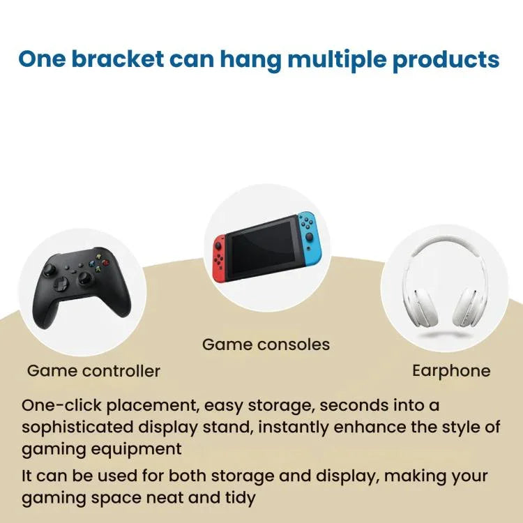 Suporte para armazenamento de auscultadores gamepad, 2T, 3T, 4T