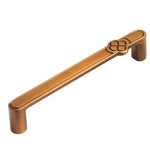 Puxador Vintage com Flor para Porta de Armário em Liga de Zinco para Gavetas e Roupeiros, Furo Único Café, 96mm Café, 128mm Café, Furo Único Cinzento, 96mm Cinzento, 128mm Cinzento, Furo Único Cobre Escovado, 96mm Cobre Escovado, 128mm Cobre Escovado