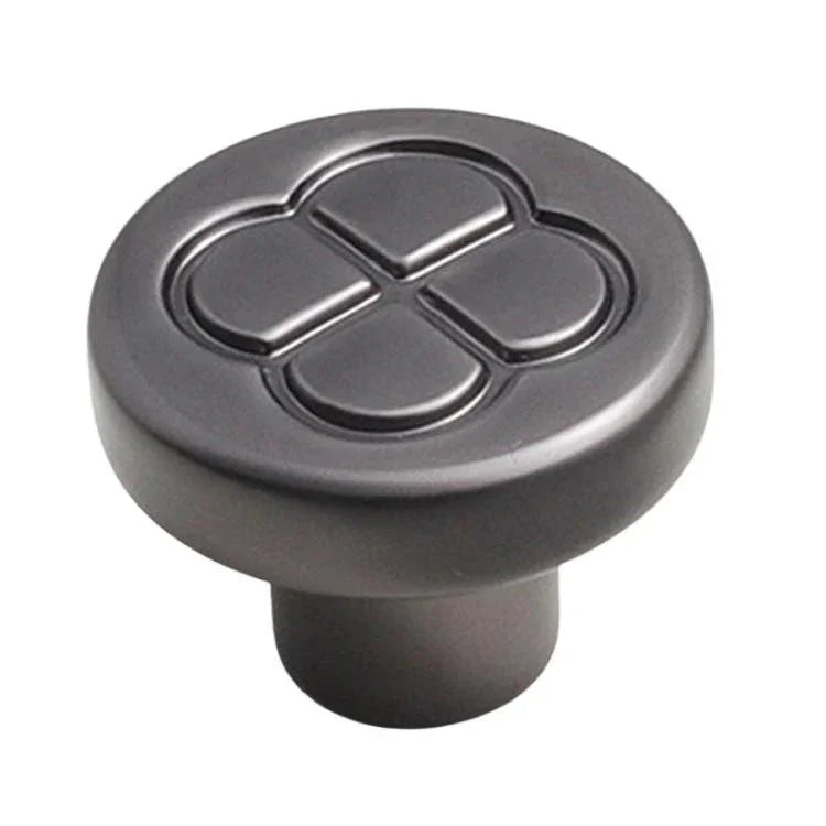 Puxador Vintage com Flor para Porta de Armário em Liga de Zinco para Gavetas e Roupeiros, Furo Único Café, 96mm Café, 128mm Café, Furo Único Cinzento, 96mm Cinzento, 128mm Cinzento, Furo Único Cobre Escovado, 96mm Cobre Escovado, 128mm Cobre Escovado