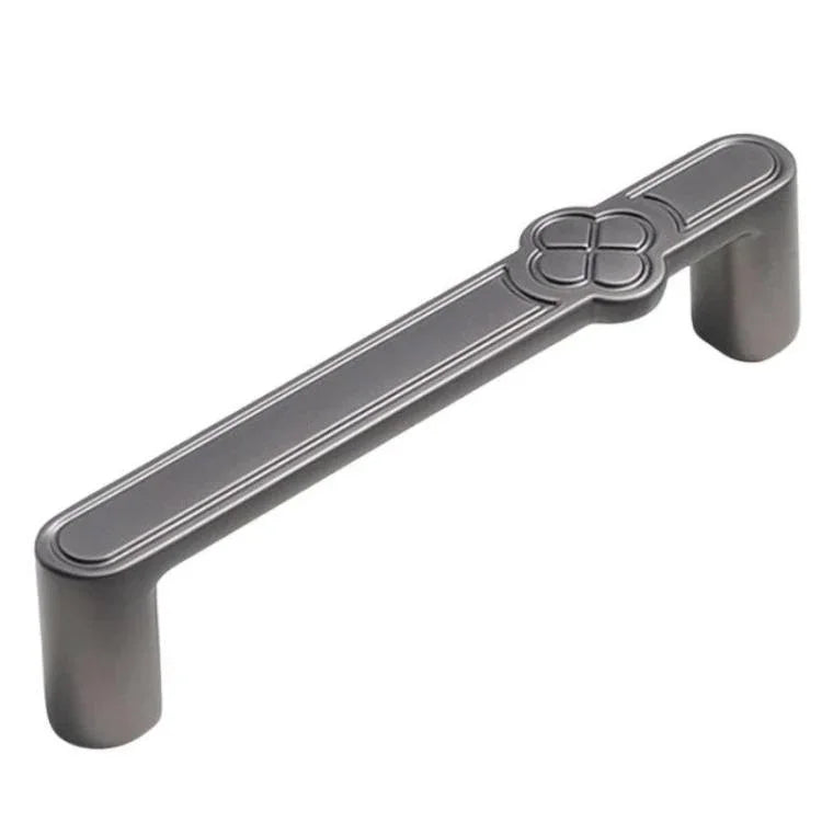Puxador Vintage com Flor para Porta de Armário em Liga de Zinco para Gavetas e Roupeiros, Furo Único Café, 96mm Café, 128mm Café, Furo Único Cinzento, 96mm Cinzento, 128mm Cinzento, Furo Único Cobre Escovado, 96mm Cobre Escovado, 128mm Cobre Escovado