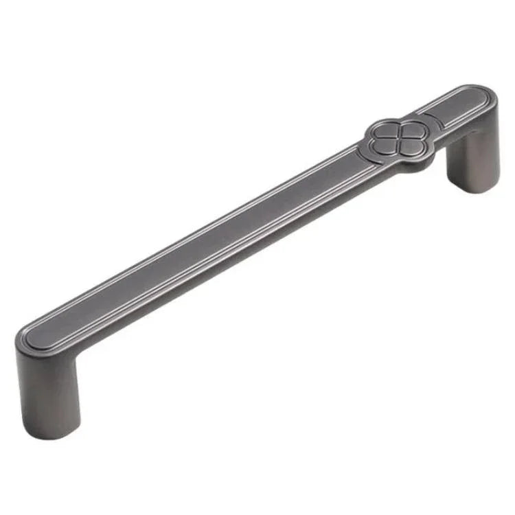 Puxador Vintage com Flor para Porta de Armário em Liga de Zinco para Gavetas e Roupeiros, Furo Único Café, 96mm Café, 128mm Café, Furo Único Cinzento, 96mm Cinzento, 128mm Cinzento, Furo Único Cobre Escovado, 96mm Cobre Escovado, 128mm Cobre Escovado