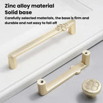 Puxador Vintage com Flor para Porta de Armário em Liga de Zinco para Gavetas e Roupeiros, Furo Único Café, 96mm Café, 128mm Café, Furo Único Cinzento, 96mm Cinzento, 128mm Cinzento, Furo Único Cobre Escovado, 96mm Cobre Escovado, 128mm Cobre Escovado