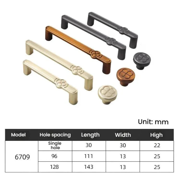 Puxador Vintage com Flor para Porta de Armário em Liga de Zinco para Gavetas e Roupeiros, Furo Único Café, 96mm Café, 128mm Café, Furo Único Cinzento, 96mm Cinzento, 128mm Cinzento, Furo Único Cobre Escovado, 96mm Cobre Escovado, 128mm Cobre Escovado