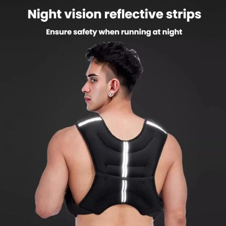 Colete Reflector com Peso para Treino de Fitness Sacos de Areia Desportivos, 3KG