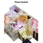 Luz de Teto Embutida Compatível com Tuya WIFI & Bluetooth RGB+CW+WW LED Dimerizável, 5W 2,5 polegadas, 7W 3,5 polegadas, 10W 4 polegadas